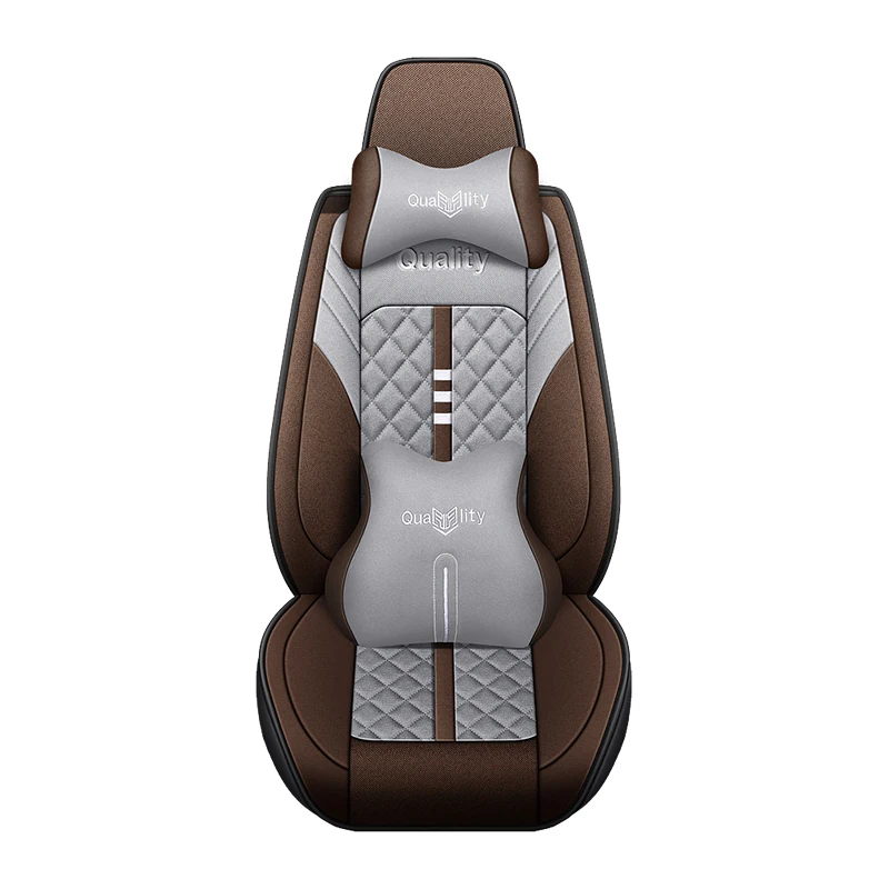 

Universal Leather Car Seat Protectors - Breathable Front Cushion Covers
