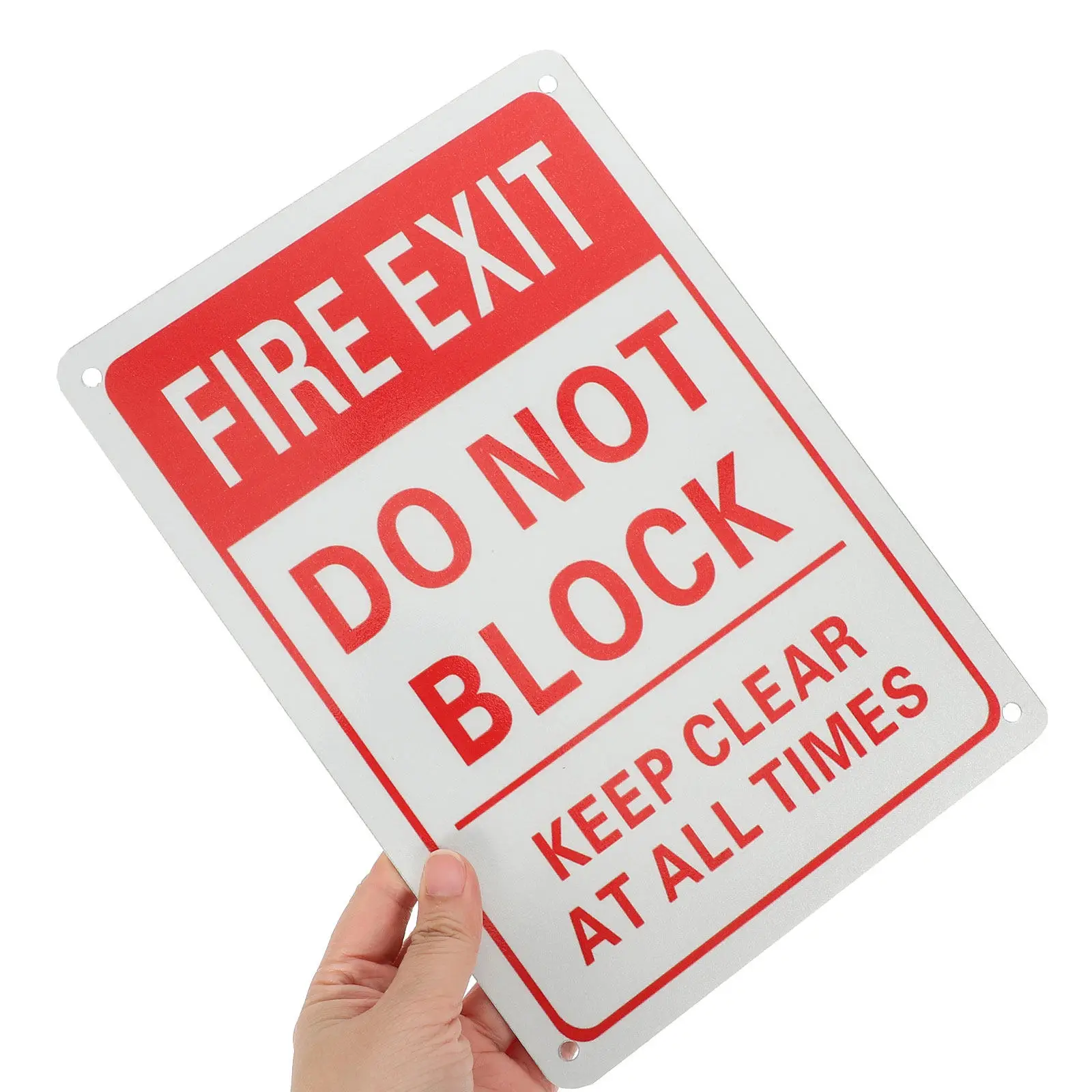 2pcs-fire-exit-sign-aluminum-emergency-exit-warning-do-not-block-safety-label-for-factories-supermarkets-public-areas-fire