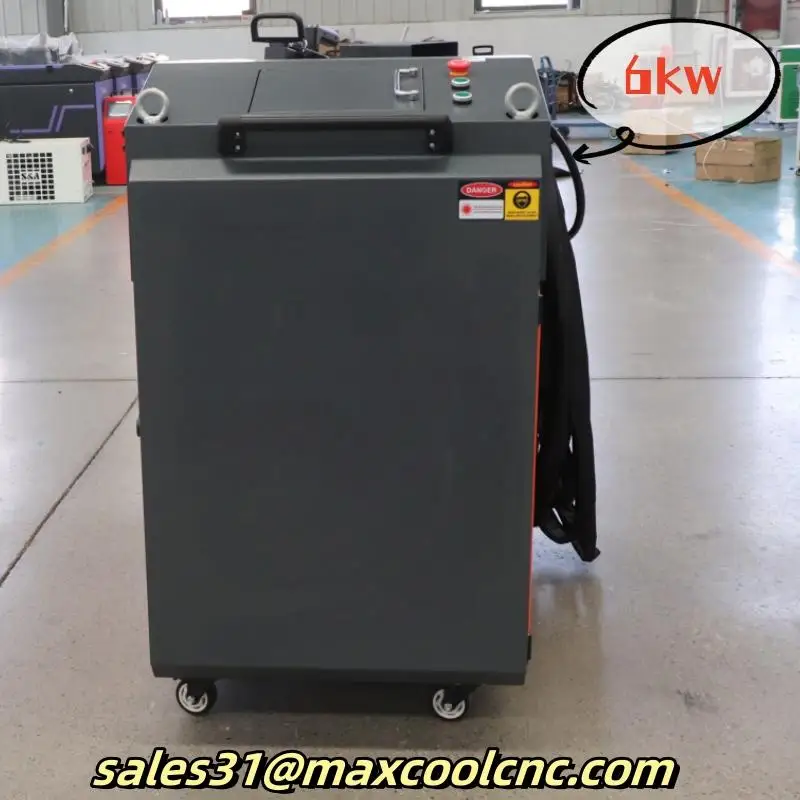 Car Paint Removing Engine Parts Rust Cleaning Lazer Machine 6000w 6kw Raycus Max Continuous Laser Cleaner for Metal