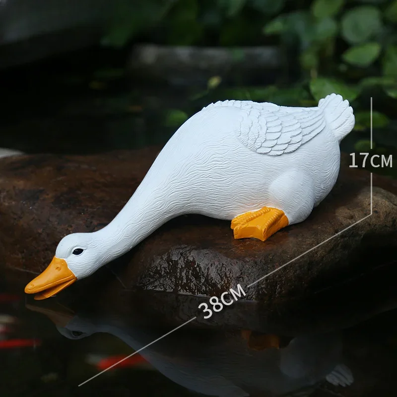 Outdoor Simulation of Drinking Water Duck Resin Ornaments Pool Fish Pond Waterscape Decoration Layout view 6