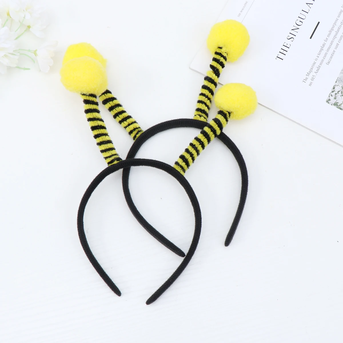 4 Uds. Diadema de abeja, accesorios bonitos para el cabello de fiesta para niños, diadema de actuación de Cosplay de cumpleaños y Navidad