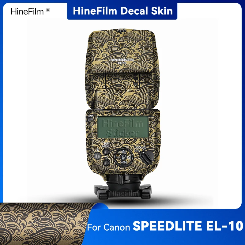 

Hinefilm Skin for Canon SPEEDLITE EL-10 Camera Speedlight Decal Skins Wrap Cover for Canon EL10 Flash Sticker EL 10 Warp Cover