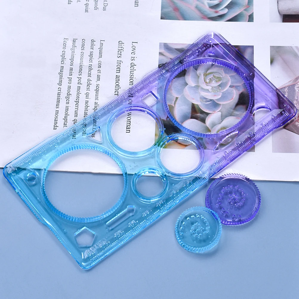 

Silicone Mold for Drawing Ruler DIY Epoxy Resin Casting Mould Unique Curve Paint Tool Office Supplies Sculpture Making Art Craft