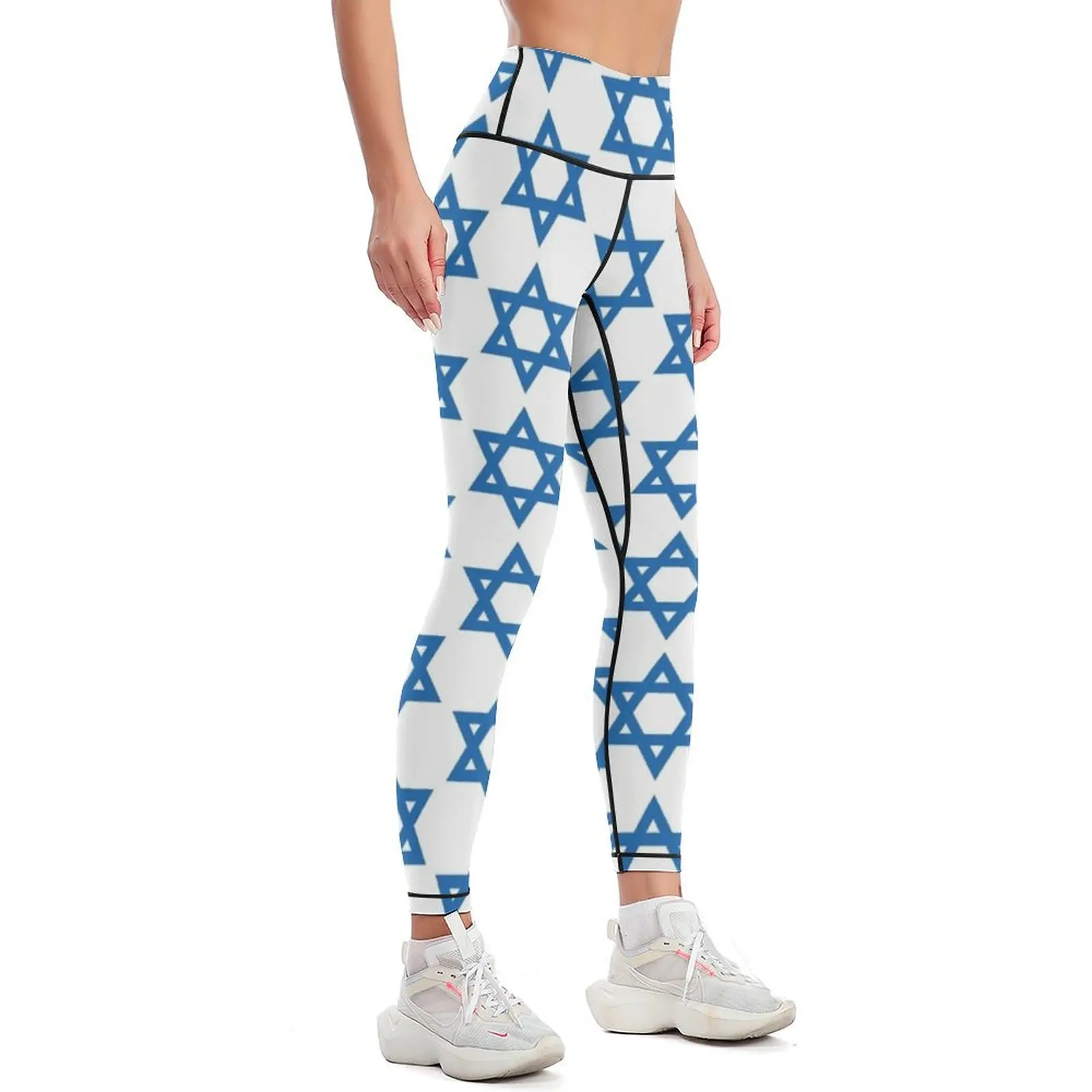 Star of David Leggings Leginsy push up legings for fitness Womens Leggings