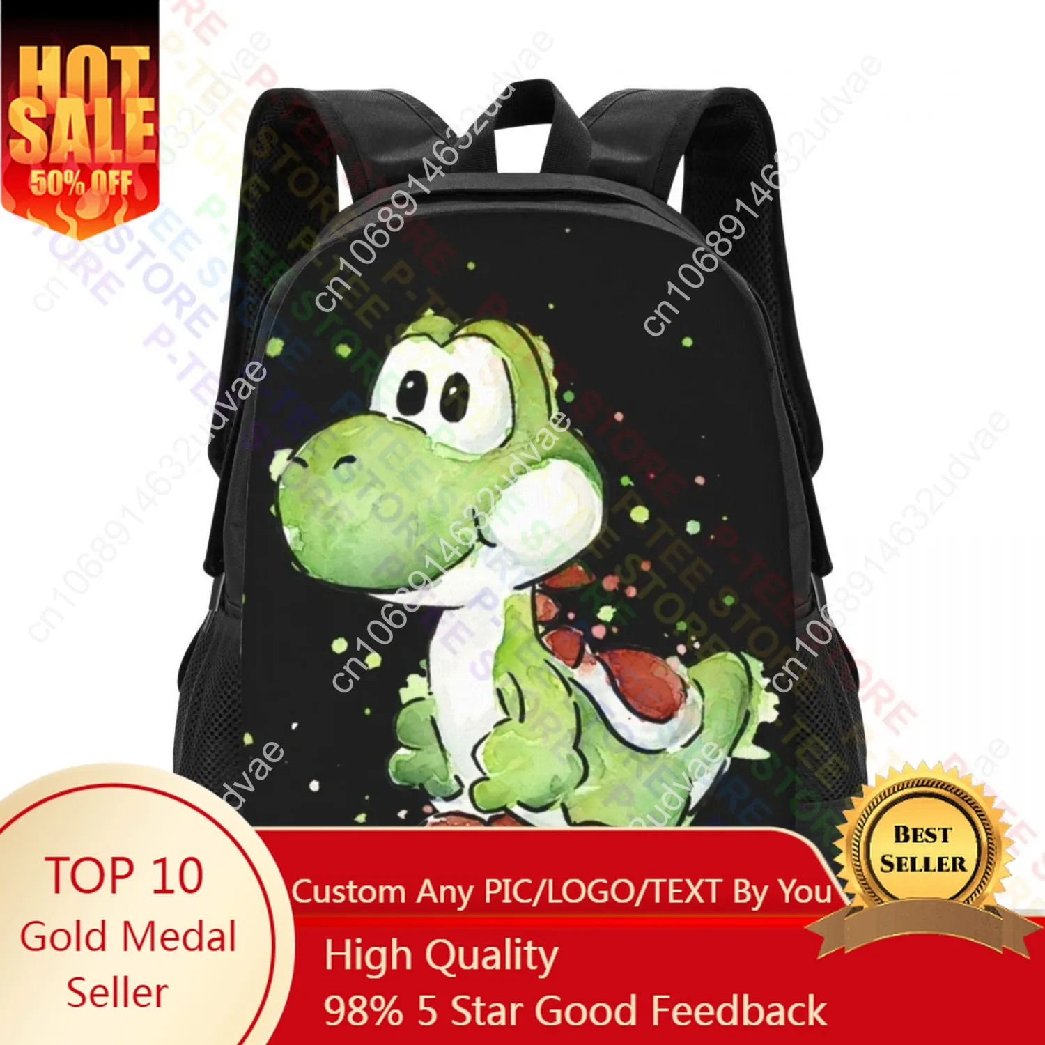 

Yoshi WatercolorBackpack Bolsas de mochila de gran capacidad para viajes