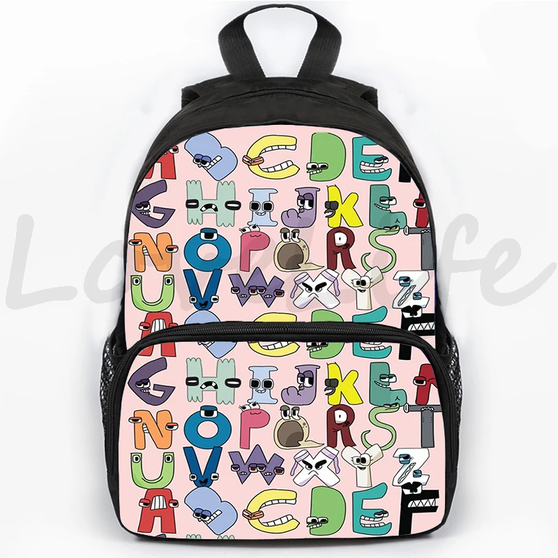 16inch Alphabet Lore Letter Legend School Bag Backpack Elementary School Students Kindergarten Backpack Kids Waterproof Knapsack