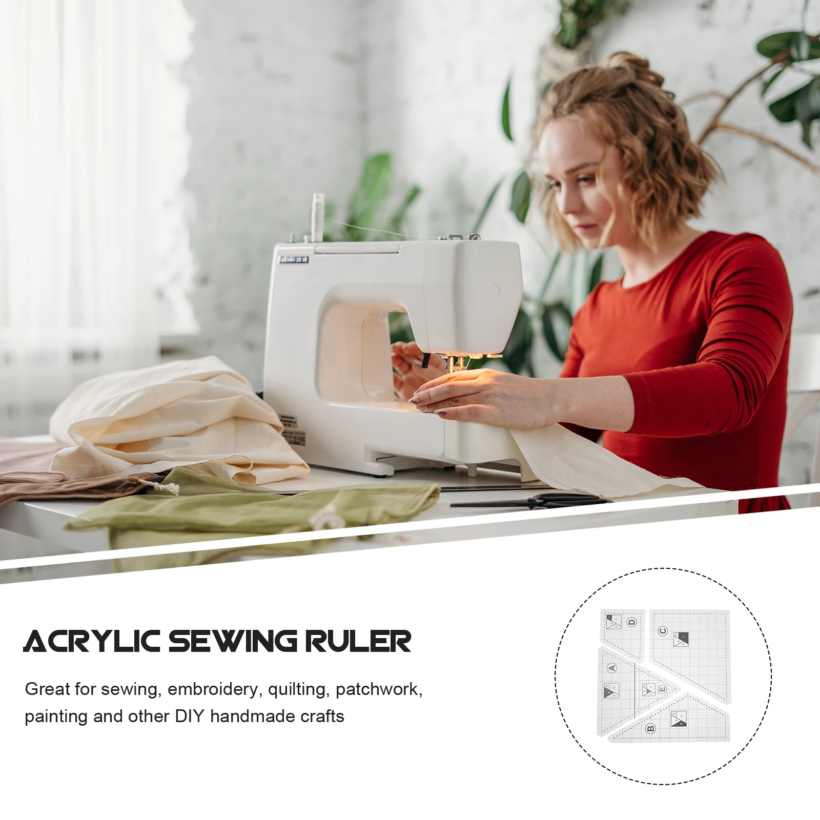 

1 set Clear Sewing Template Quilting Ruler DIY Stitching Kits Accessories Transparent Patchwork Templates for Machine Quilting