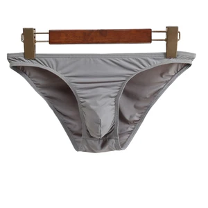 Unterwäsche der Bulge -Beutel für Männer, sexy Unterhosen, Bikini -Höschen, transparentes Innenraum, helle Pumpe, feste Farbe 8 Hauptverkäufe China Höschen - №5