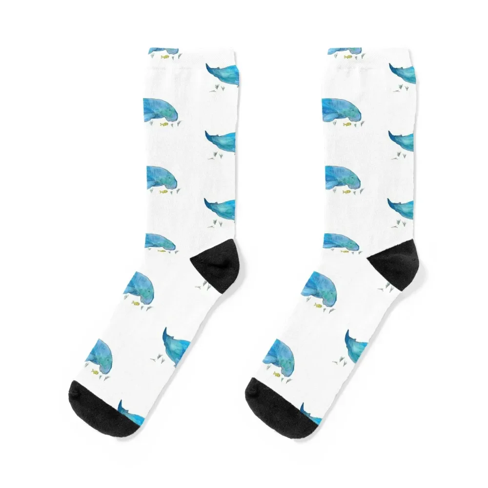 

Dugong grazing Socks christmass gift Crossfit Women's Socks Men's