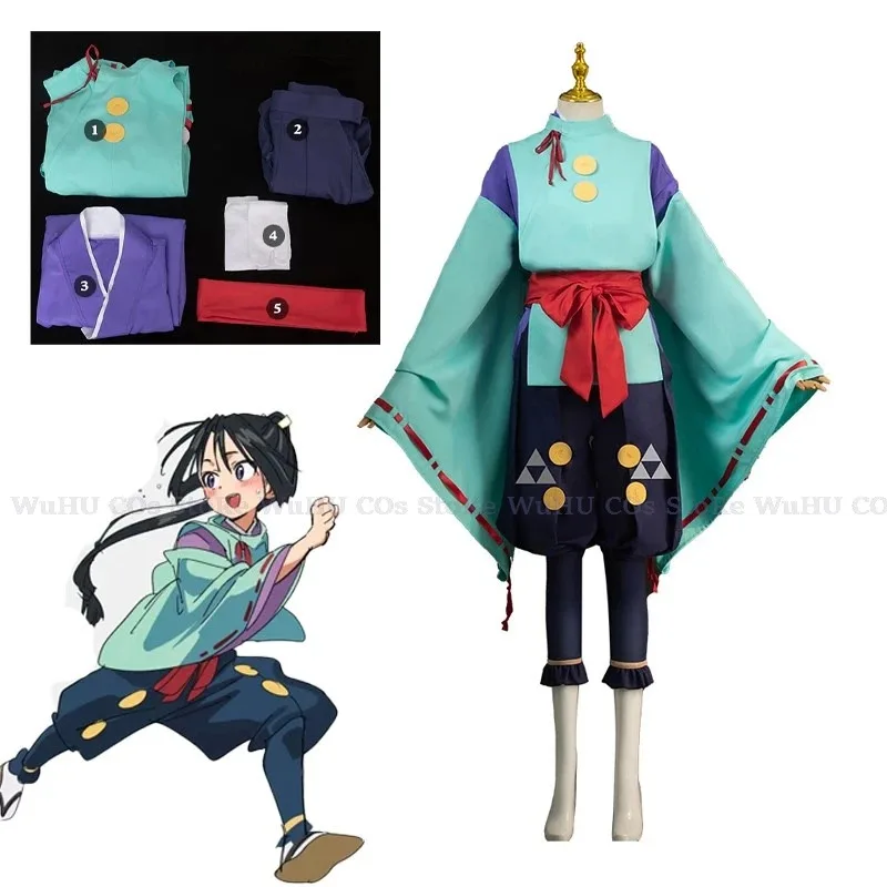 ss23 أنيمي الساموراي توكييوكي هوجو تأثيري حلي شعر مستعار موحدة Chojumaru Elusive Warriors حفلة الهالوين للنساء الرجال