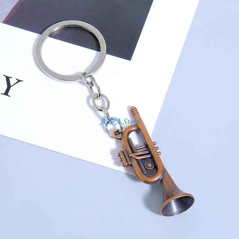 

U13C Artistic Saxophone Rings Car Holders Musical Instrument