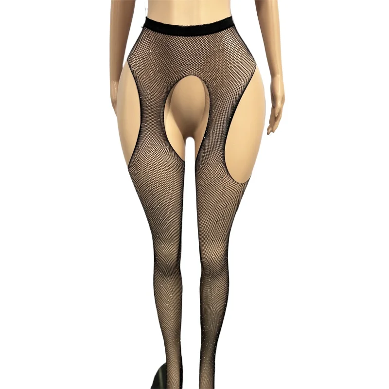 FREEAUCE Plus Size Women's Lace Floral Garter Belt Thigh High Pantyhose Stockings Over Knee Fishnets Mesh Socks Tights Leggings