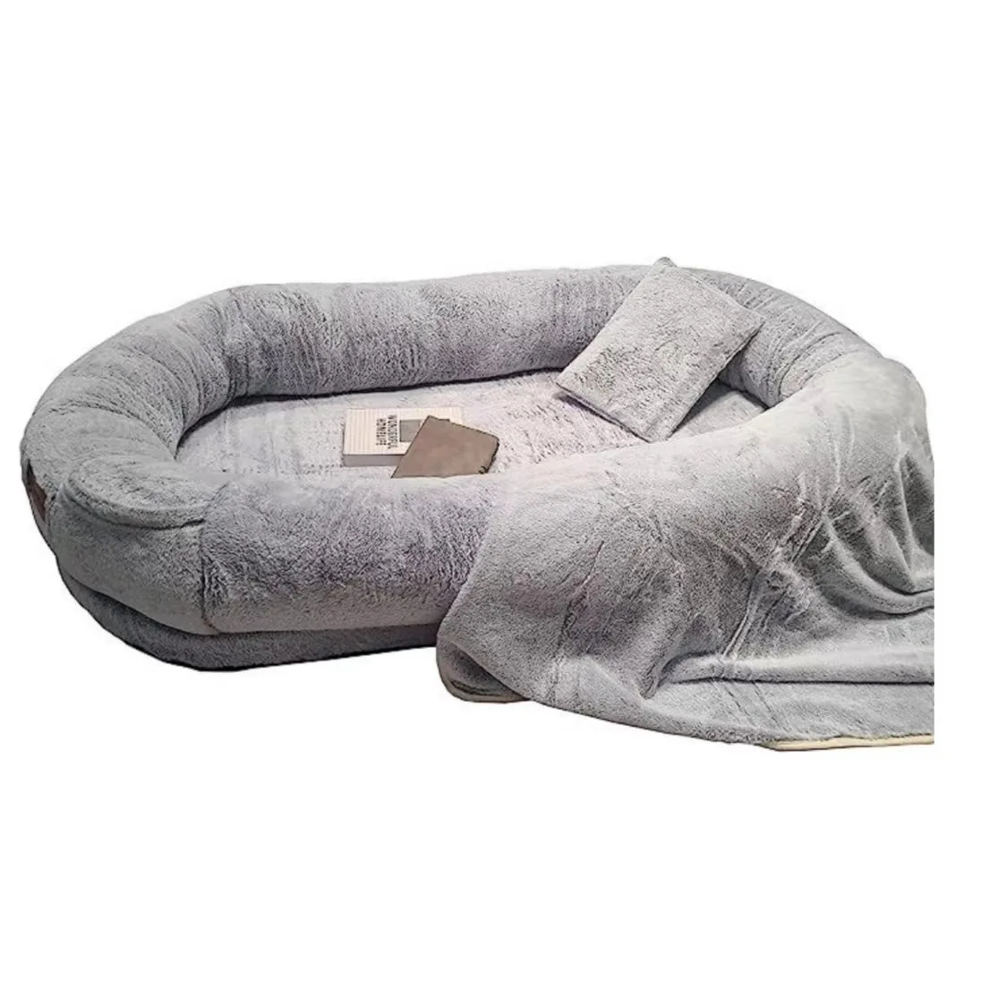 Extra Large Human Size Dog Bed Gradient Plush Pet Bed Washable Four Seasons Pet Sleeping Cushion Gift Available