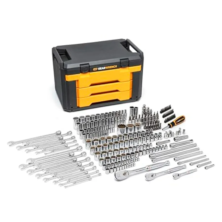 

243 шт. 12 баллов. Набор инструментов механика в ящике с 3 отделениями - 80972