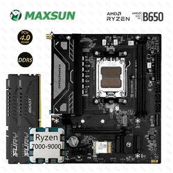 Maxsun B650M Motherboard Set With Ryzen 7000-9000 AM5 Socket Support DDR5 Dual Channel Onboard WIFI RTL8821CE Multiple Option