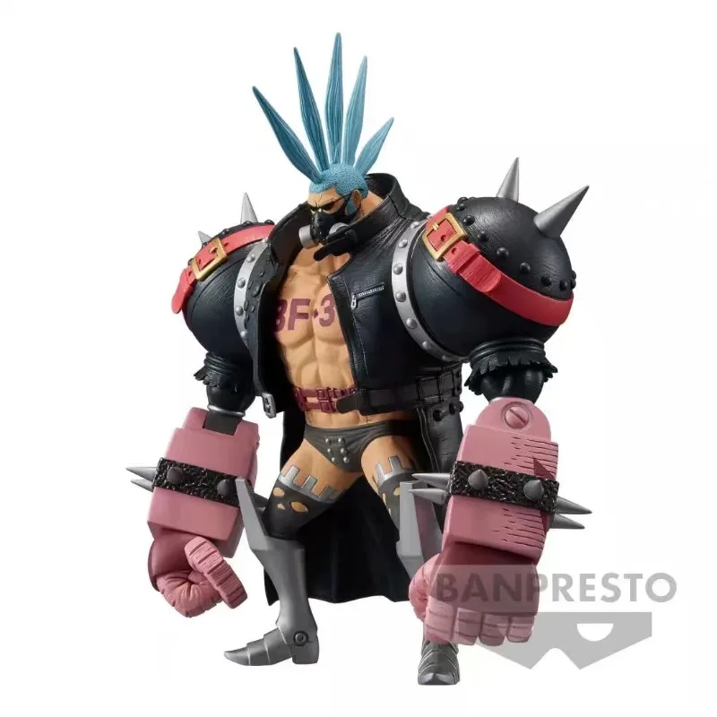 Versão teatral bandai banpresto dxf uma peça vermelho franky ornamentos periféricos jogo na moda anime figura modelo decoração boneca
