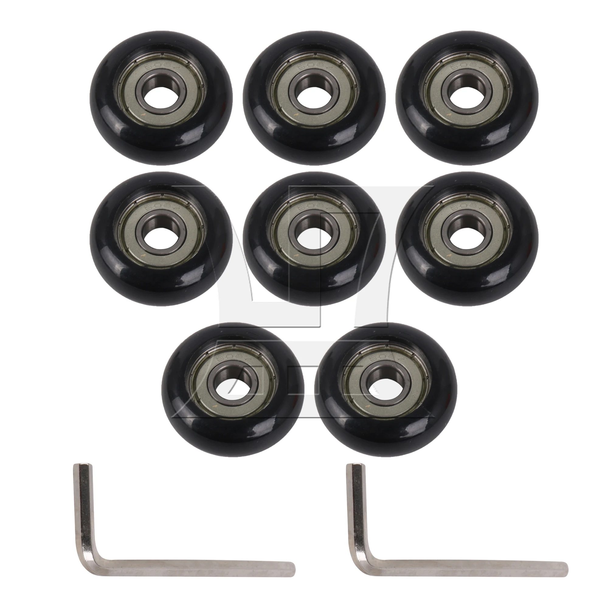 

Black Spherical Arc Pulley Rail Ball Bearings Wheel for Door 8x32x12mm Pack of 8