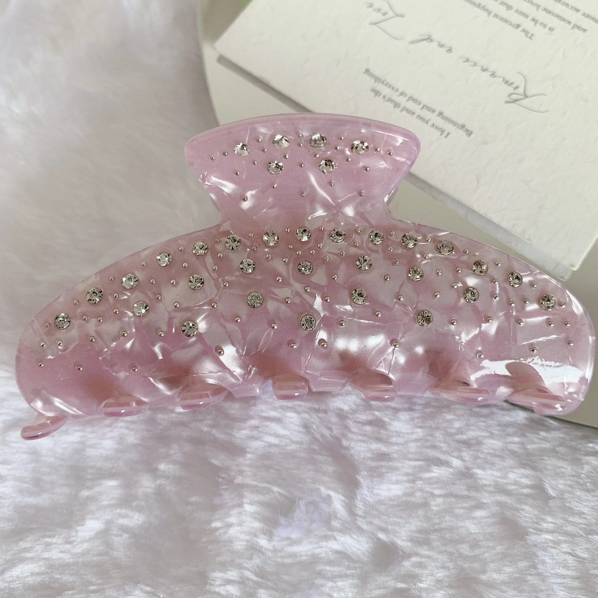 YHJ New Diamonds Advanced Sense Hair Claw Korean Style Crabs Hair Claw Clip Shark Hair Accessories for Women Girls