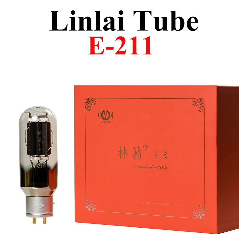 Linlai Tube E-211 Replace 211 Original Factory Matched Pair for Vacuum Tube Amplifier HIFI Amplifier Diy Audio Accessories