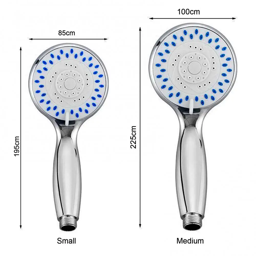 Plactis Water Saving Handheld Spray Sprinkler Bathroom Shower Head Supercharged ABS Anti Drop Showerheads Shower Nozzle