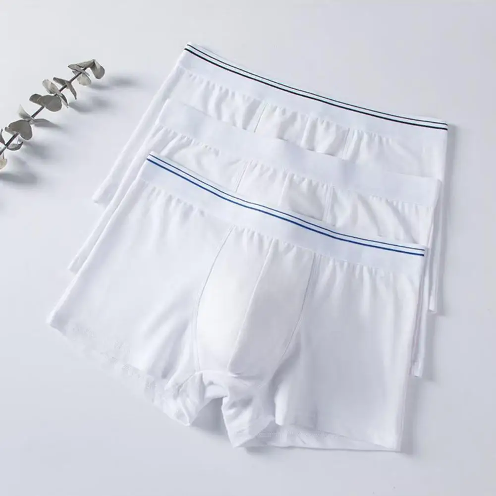 

1Pcs Men Big Size Underwear Tighty-whities Sexy Lingerie Panties Briefs White Color Underpants Homme Undies Undershorts