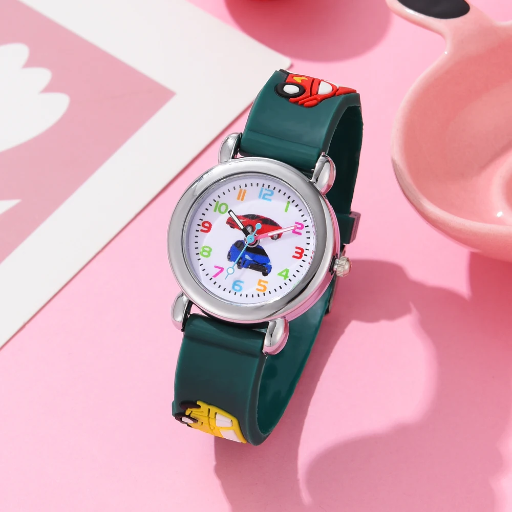 Children Watches Cartoon Watches Silicone Quartz Wristwatch Birthday Gift Kid Girl Boy Study Time Girl Watch Reloj