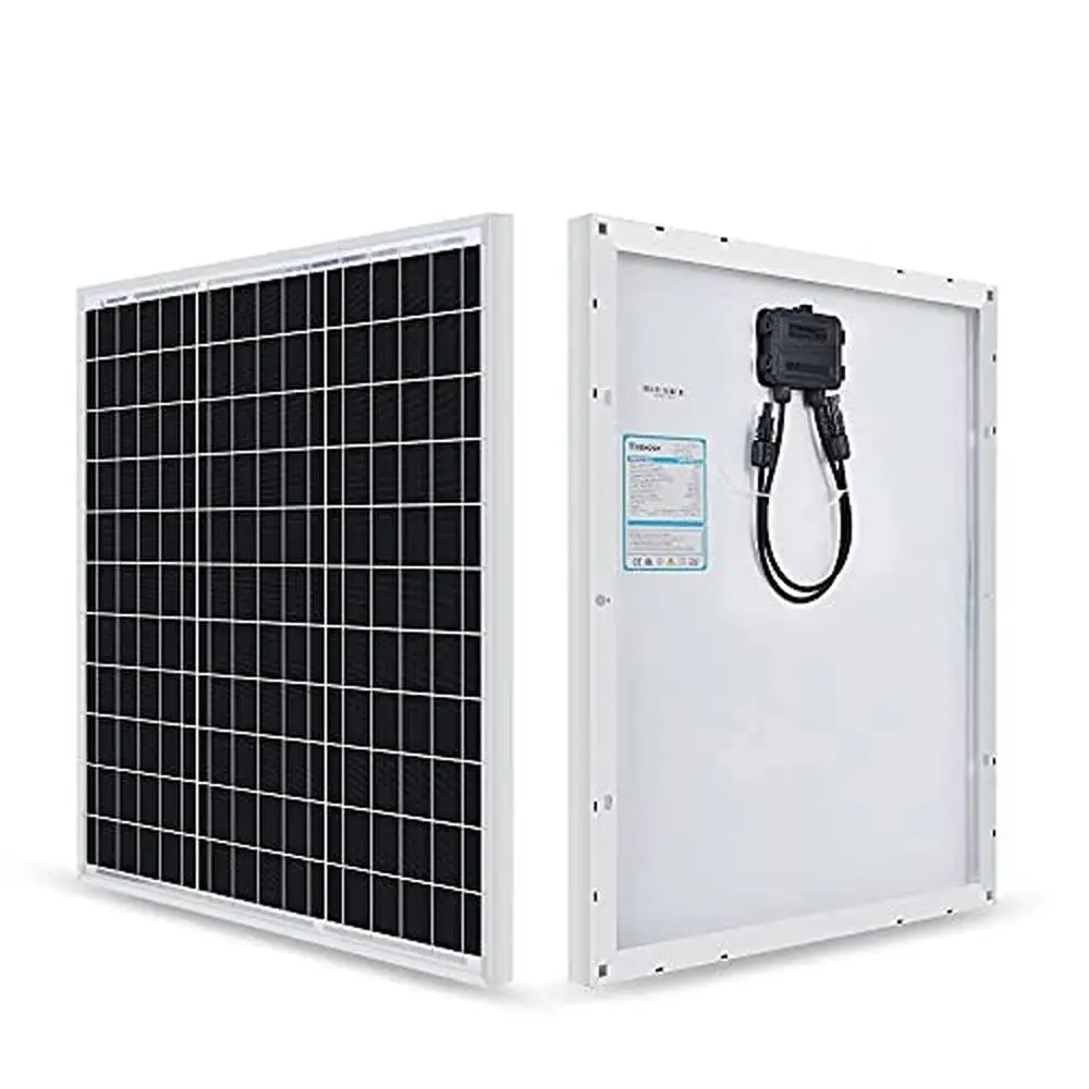 Compact Design 50W 12V Monocrystalline Solar Panel & 10A 12V/24V PWM Solar Charge Controller High Efficiency Aluminum Frame