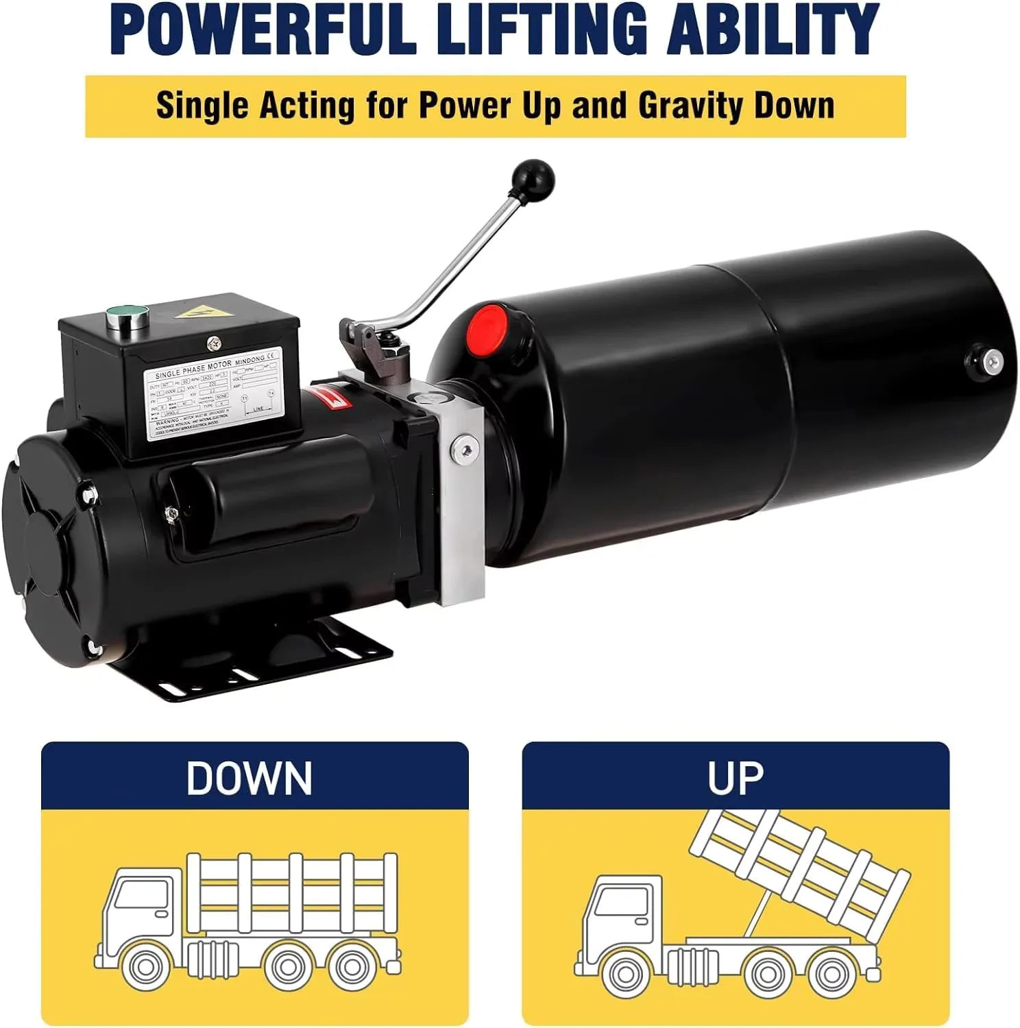 2.2kw 220 V Hydraulic  Unit Car Lift  Pump with 10L Steel Tank and Bearing Core Motor Component