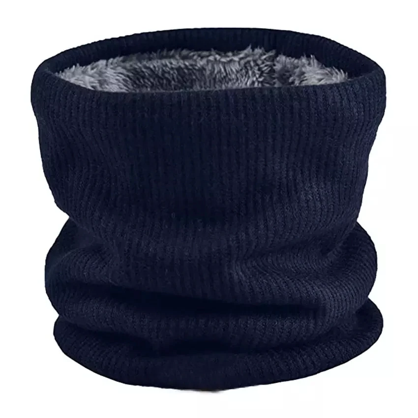 

Cheap Price Unisex Winter Hiking Cycling Scarf With Faux Fur Knit Neck Warmer Soft Thick Circle Loop Scarves