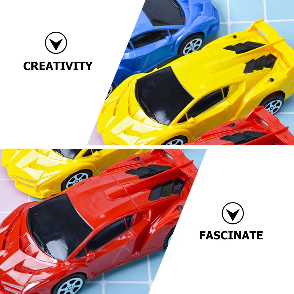 

4 Pcs Toddler Toys FRICTION CAR Birthday Presents Powered Vehicles Kids Boy Construction Cartoon Baby Push for Toddlers Child