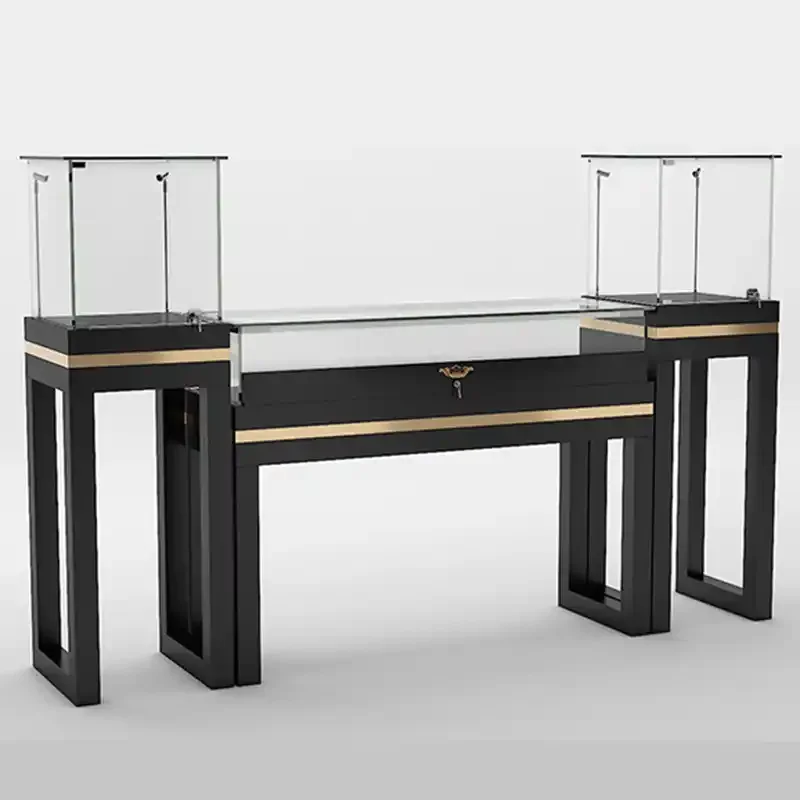 Optimal Visual Impact Used Showcase Jewelry custom.Luxury Metal Jewelry Display Cabinet & Showcase