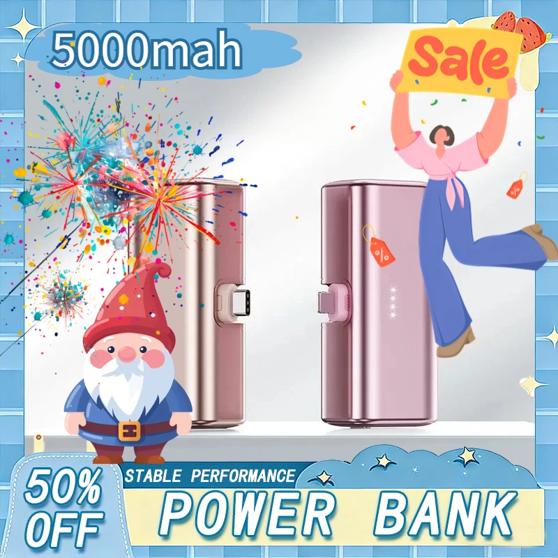 

22.5W Fast Charging 50000mAh Mini Portable Charger USB-C Power Bank Suitable For IPhone 16/15 Series And Android Devices