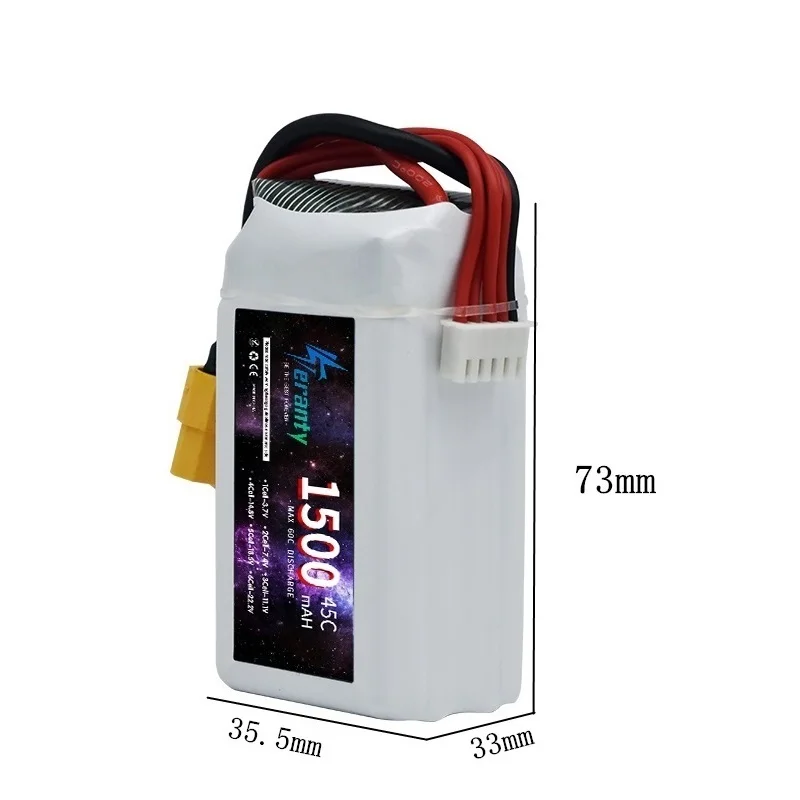 14.8V RC LiPo Batterij 4S 1500mAh 2200mAh 3000mAh 4200mAh 6000mAh 6500mAh Voor Auto RC Drone Racing Reserveonderdelen
