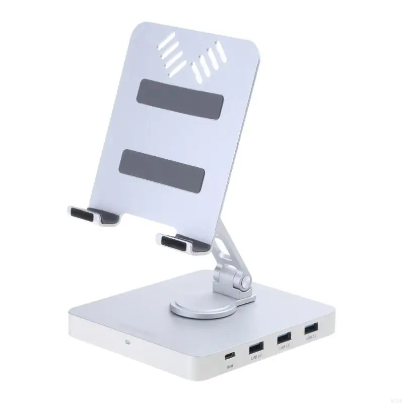 97bf Multifunction Porta rotante Porta rotante per laptop Tablet Dock Stand USB3.0 5GBPS