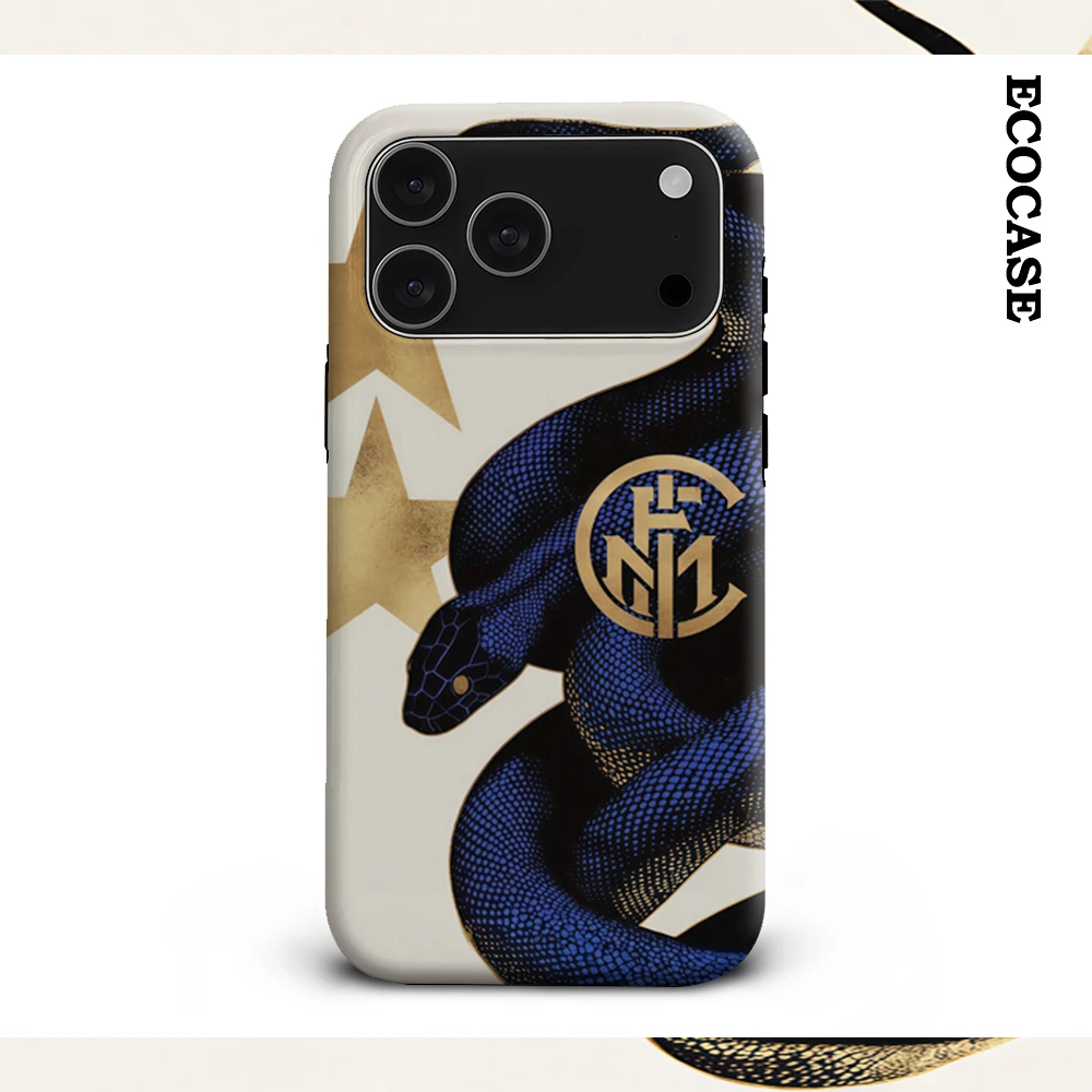 I-Inter m-milano 117th IPhone17 funda de teléfono imprescindible para IPhone 17 16 15 14 13 12 11 Pro Max Plus contraportada de doble capa