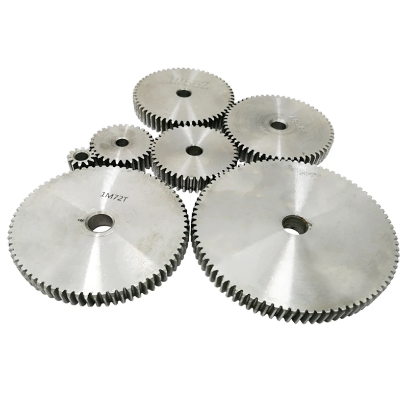 Engranaje recto-1PCS 1M 12T-28T Engranaje de transmisión de metal 45 #   Acero 1 Módulo12 13 14 15 16 17 18 19 20 25 30 Dientes