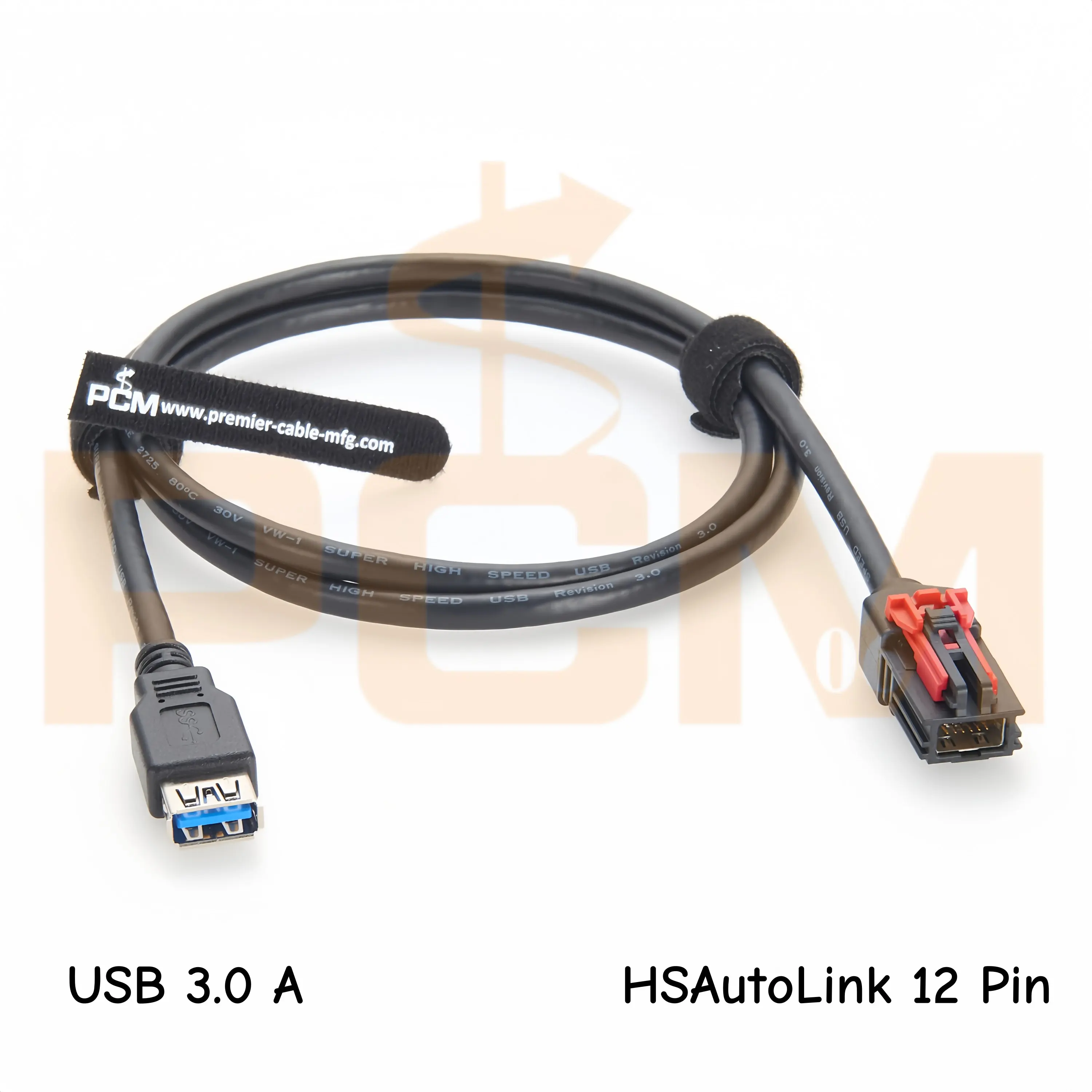 Compatible Molex 111146-3080 12 Pin Male to USB 3.0 Female Adapter Cable HSAutoLink Automotive Data Transfer Cable for Cadillac - Image 2