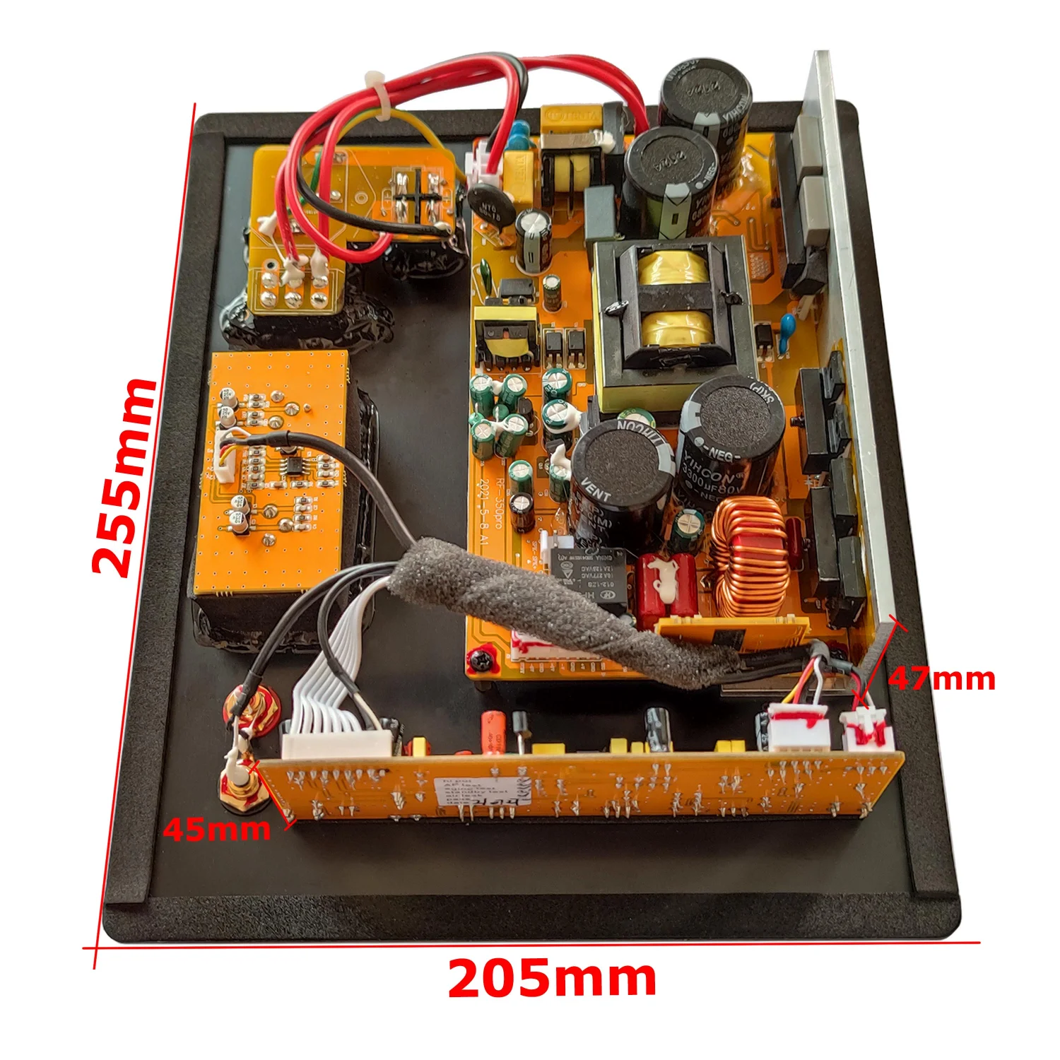 Imagem -05 - Digital Active Power Amplifier Board Pure Bass Home Audio System Subwoofer Pesado Hifi Mono 110v 220v 350w