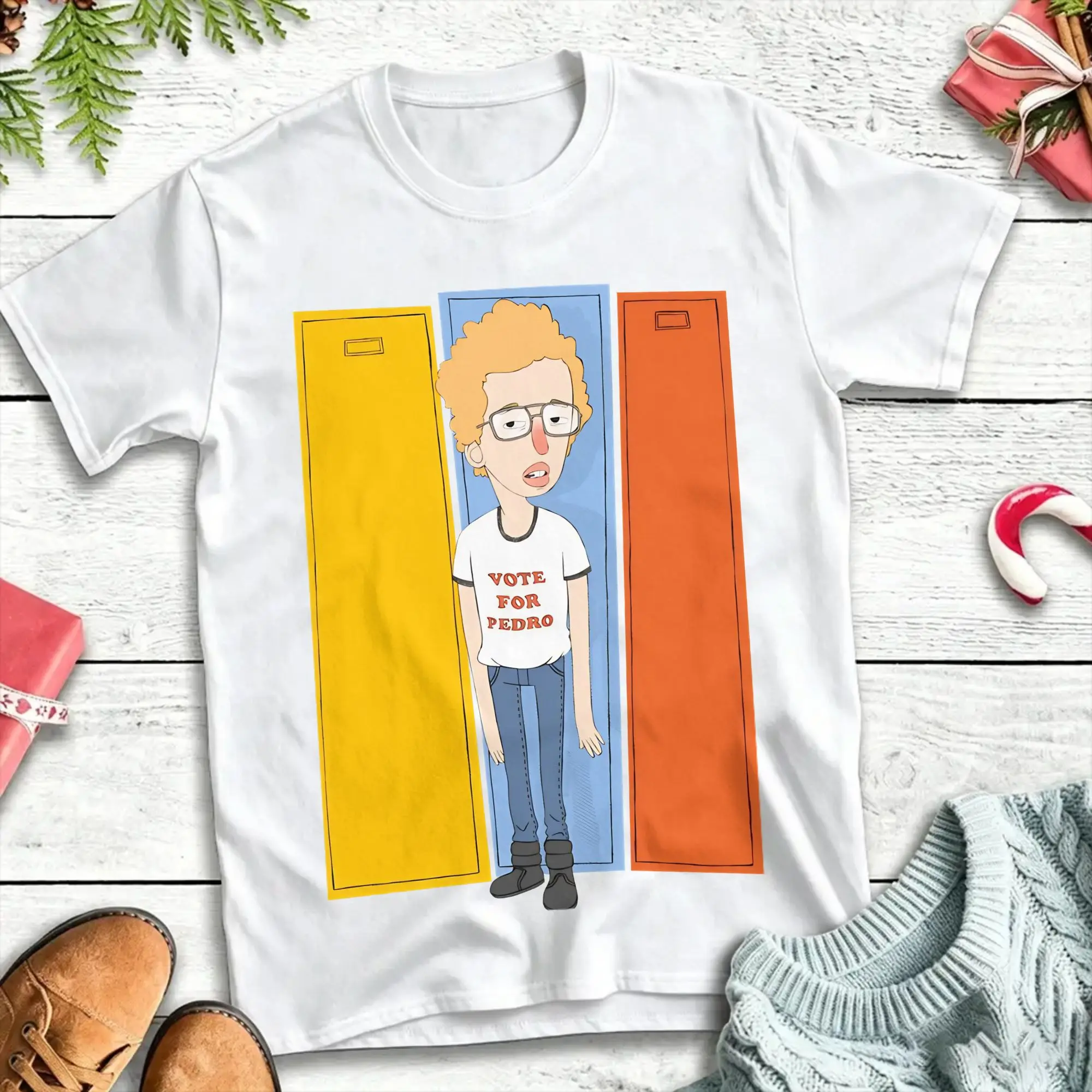 Men Women Vintage    Napoleon Dynamite  T Shirts  Cotton Tops Novelty Short Sleeve Round Collar Tee Shirt Plus Size T-Shirt