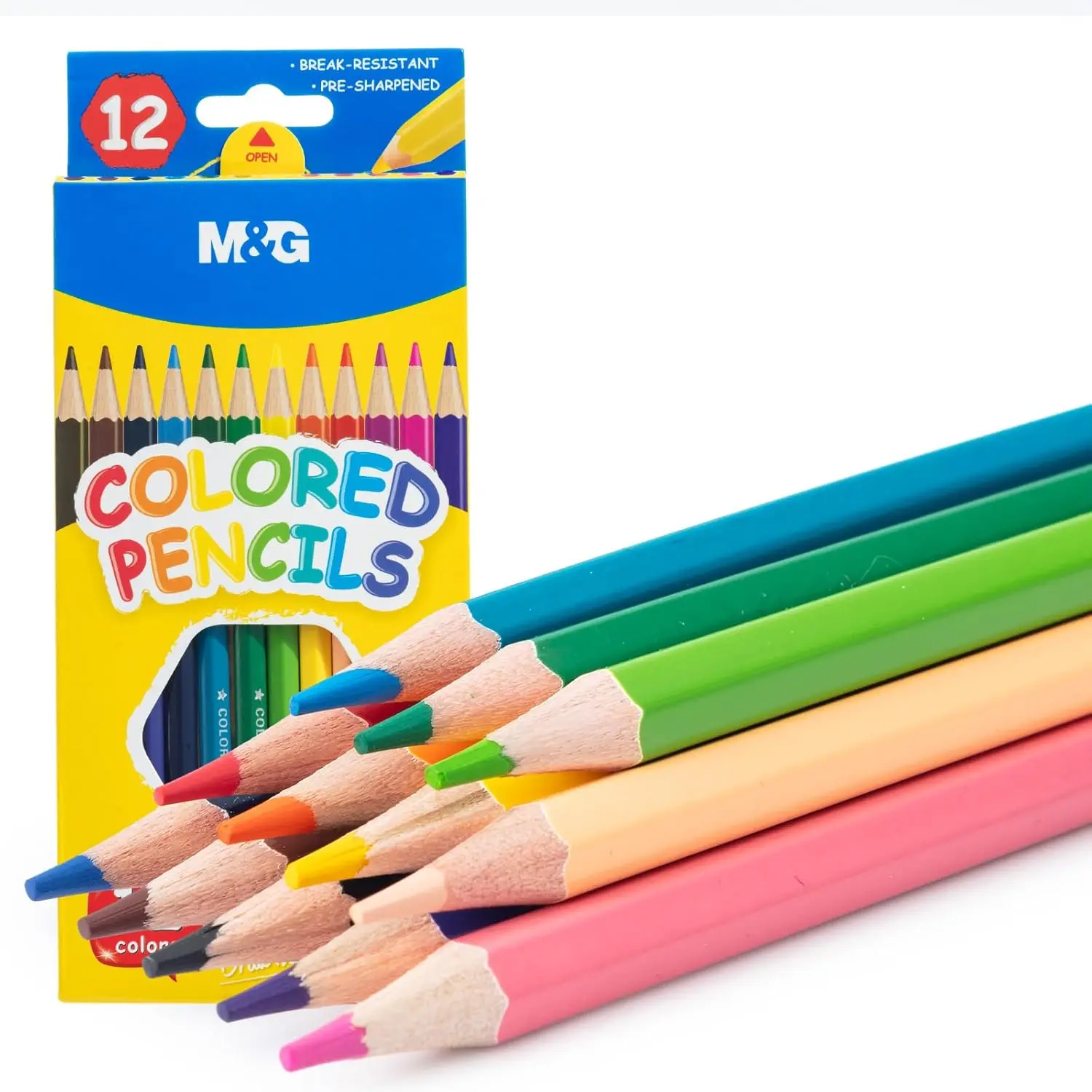 

Набор из 12 цветных карандашей с мягким грифелем для раскрасок для взрослых, художественных рисунков и эскизов, подарки на Рождество