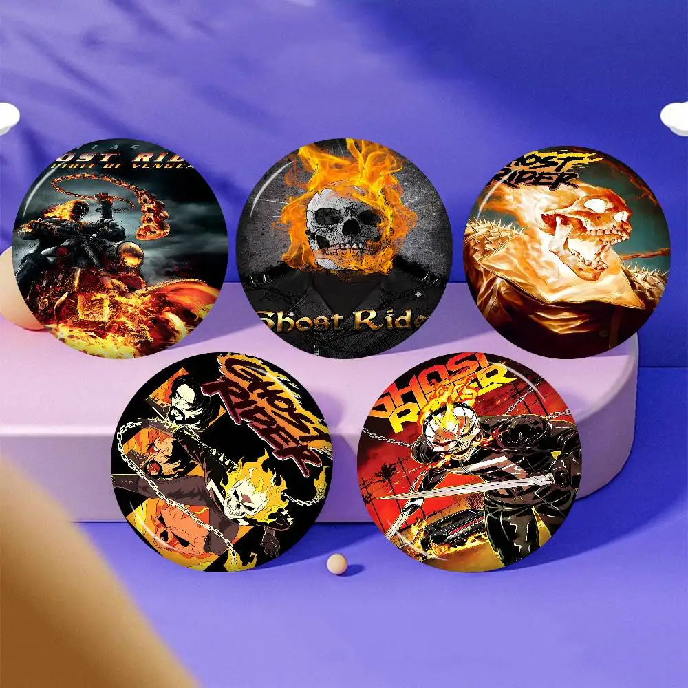 Ghost Rider New Brooches Soft Button Pin Funny Silly Gnarpy On A Skateboard Meme Badge Gamer Collection Gifts