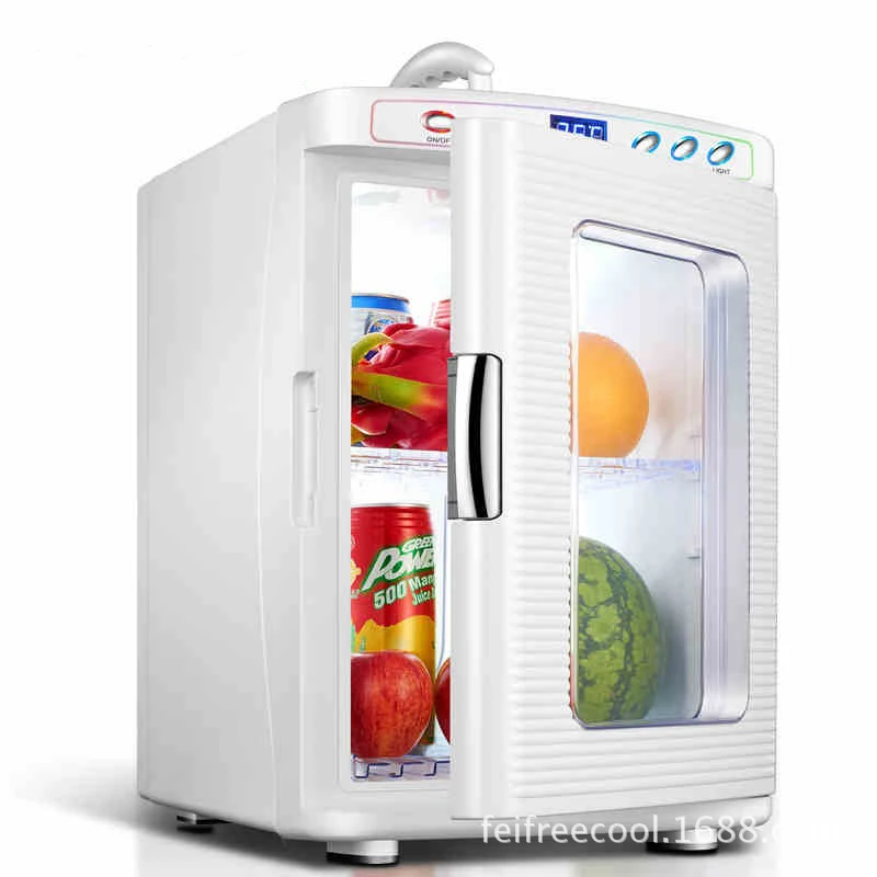 Armario para bebidas calientes, vitrina pequeña para bebidas frías y cálidas, refrigerador para cerveza doméstica, refrigerador para bebidas con