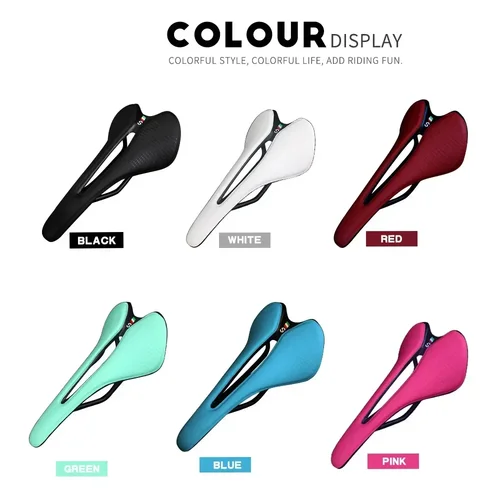 Imagen 2 del producto TOSEEK Cojín de asiento transpirable y cómodo Sillín estrecho Recomendado Piezas y componentes de sillín de bicicleta para mujeres y hombres