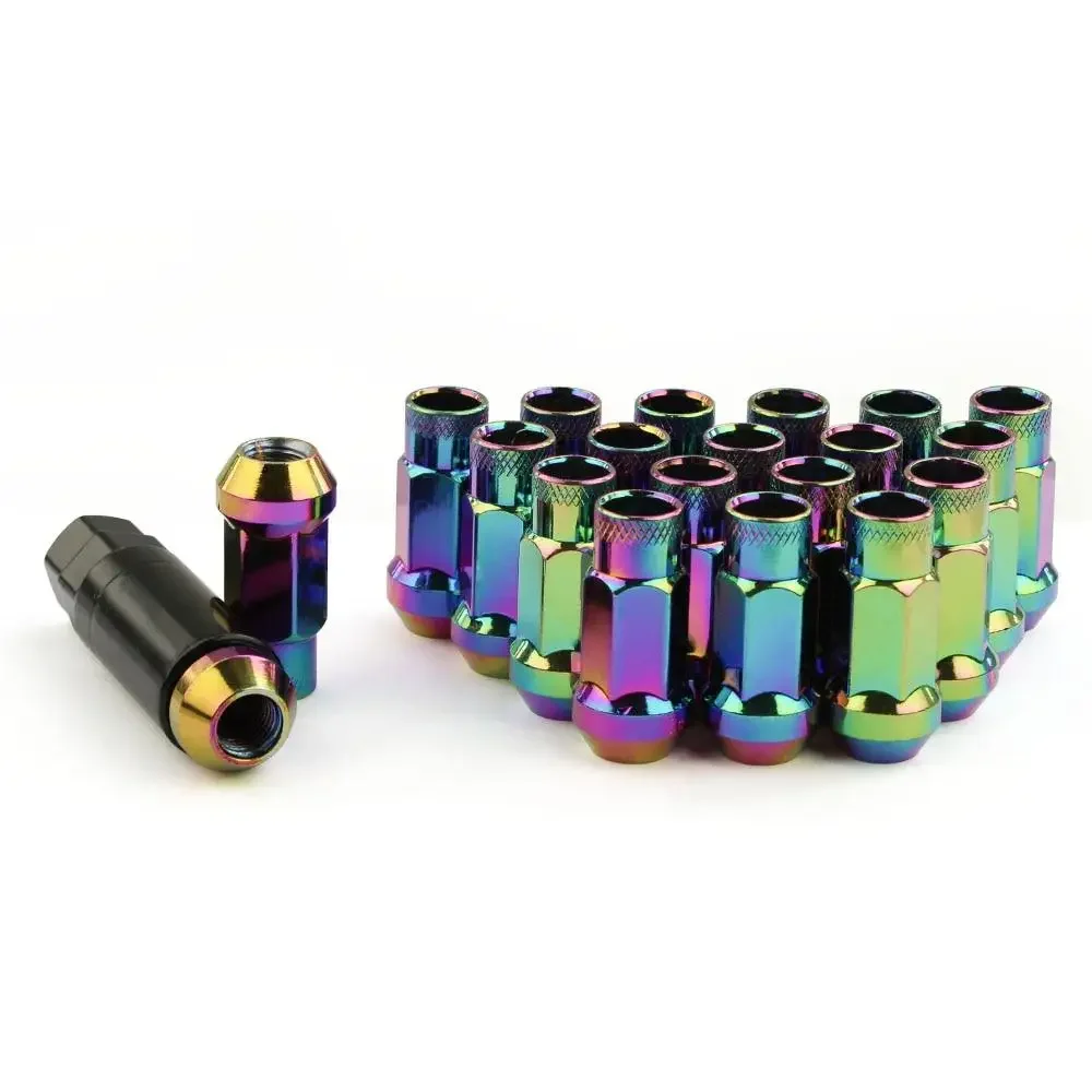 

20pcs Steel Racing M12x1.5/1.25 Wheel Lug Nuts Extended Screw Car Modified Accessories Universal V48 Car Wheel Lug Nuts