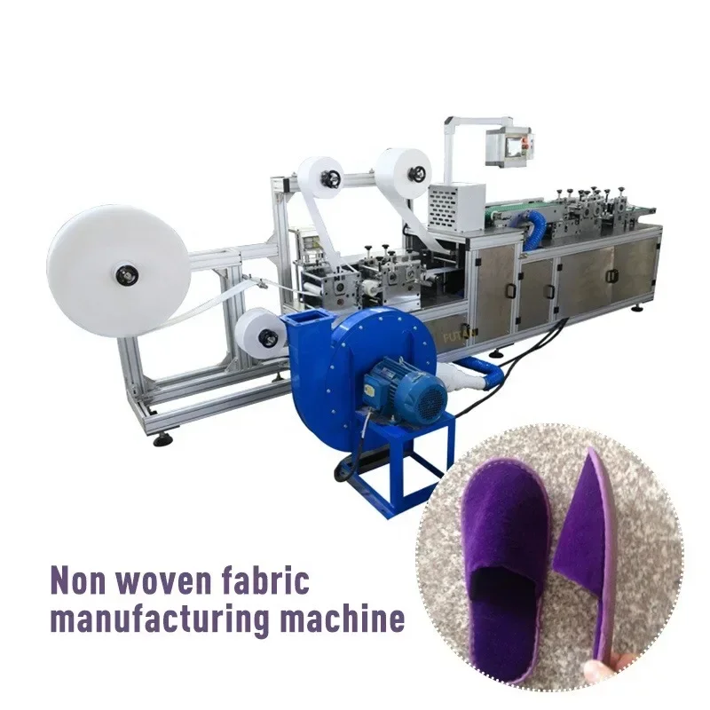 Full-Automatic Disposable Slipper Making Machine Nonwoven Shoe Hotel Slippers Making Machine