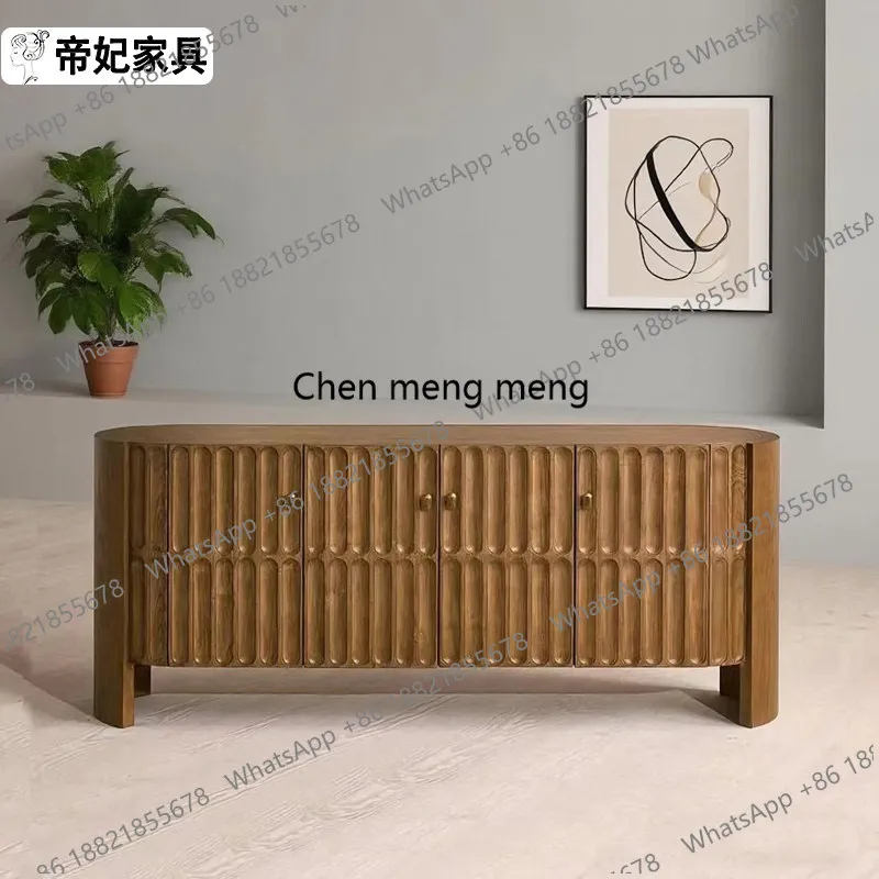 

Тумба-буфет из массива дерева для столовой, пристенная, дизайнерская, для гостиной, для хранения, в стиле ретро, для прихожей