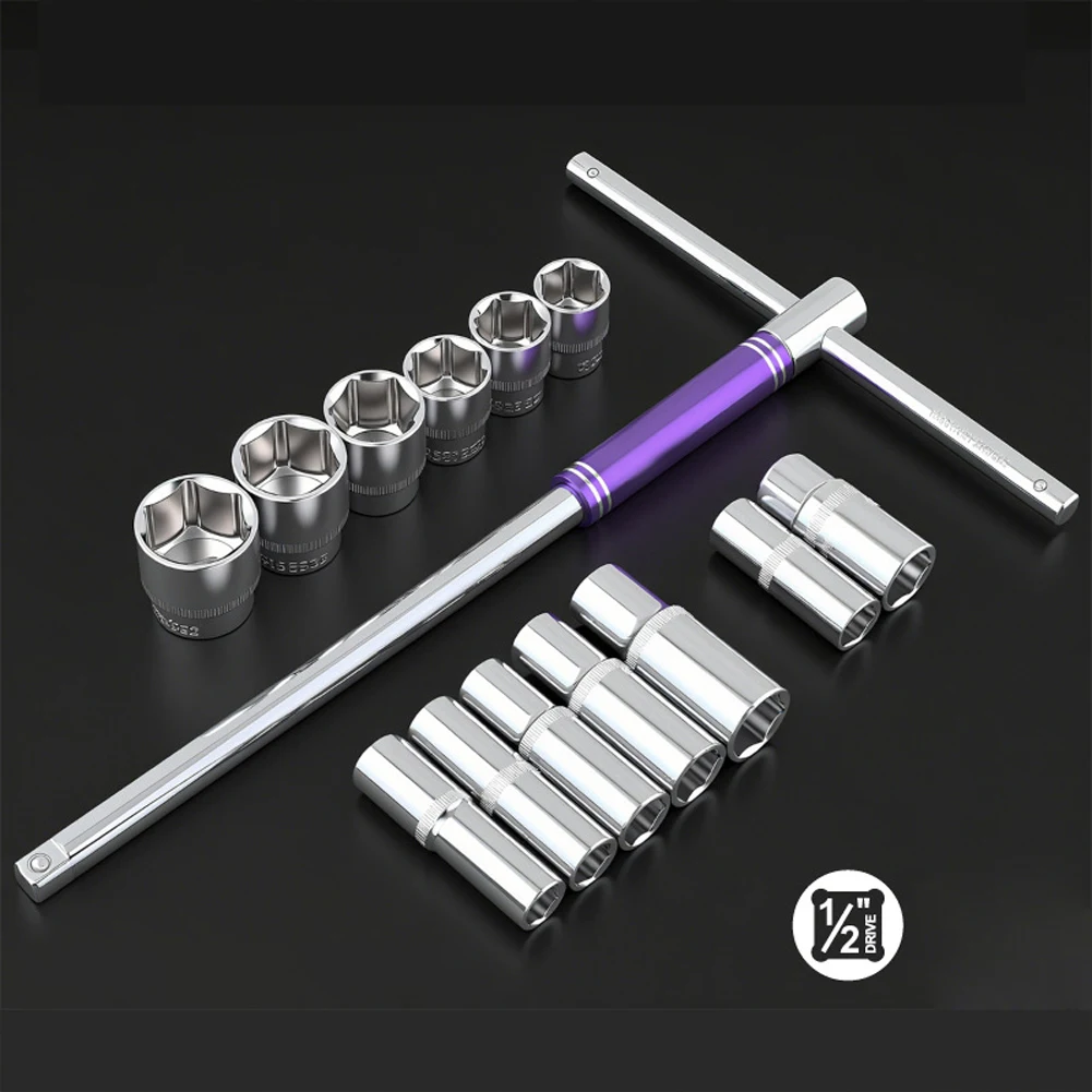 Automotive Maintenance 378*248*16mm 1 2 Drive Extension Bar 378mm Extended Length Adjustable Sliding Mechanism