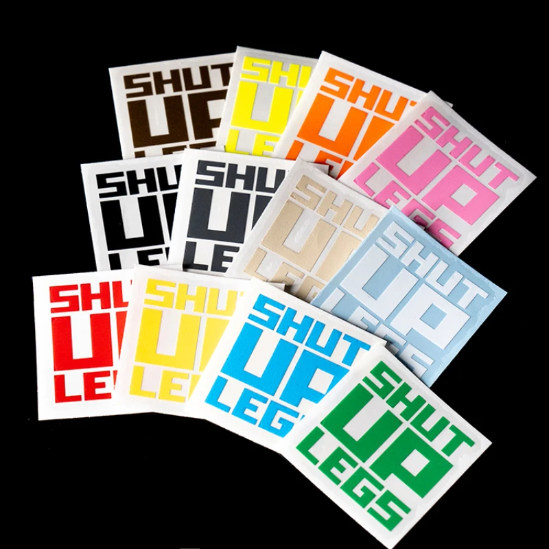 SHUT UP LEGS Bike Stickers for Bicycle Frame Top Tube Vinyl Decals for MTB Bicycle Decorative Waterproof Bike Accessories