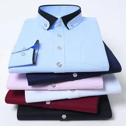 BK234New Men's Spring and Autumn Casual Shirt Wedding Dress