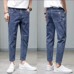 Comfortable Stylish Trendy Luxury Men's Jeans 2023 Summer Blue Cowboy Classic Jeans Casual Stretch Luxury Denim Pants for Men